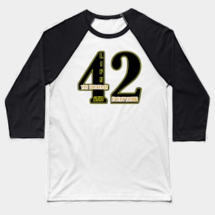 The meaning of life is 42 Baseball T-Shirt